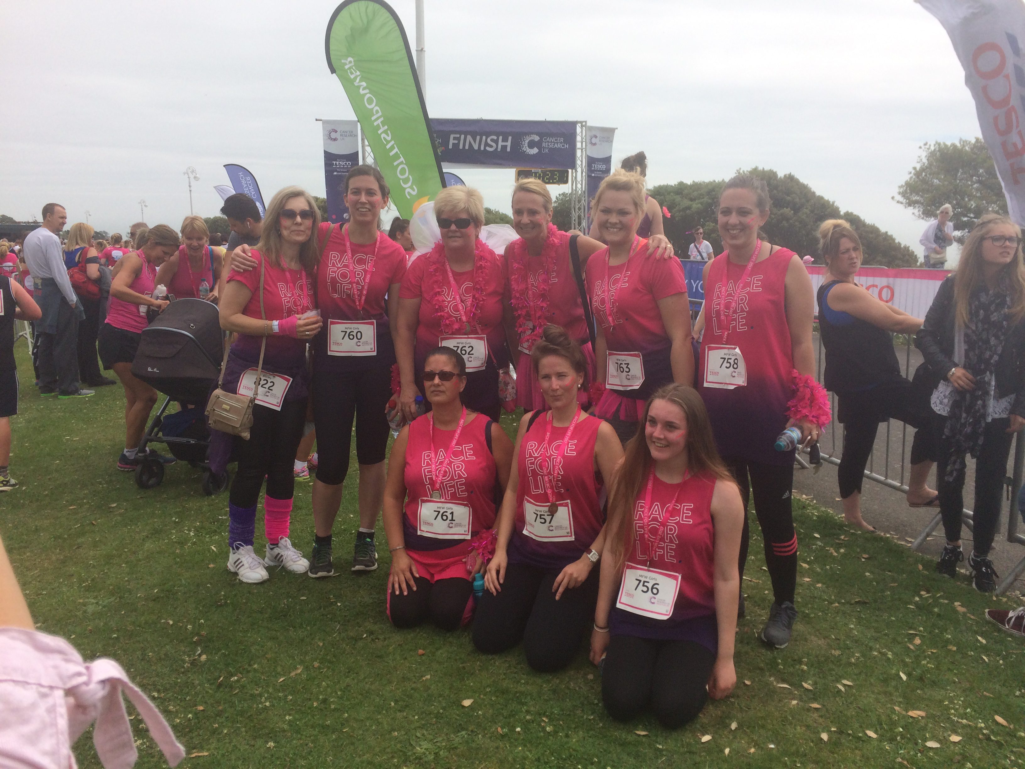 Mammoth effort raising £1500 for Cancer Research