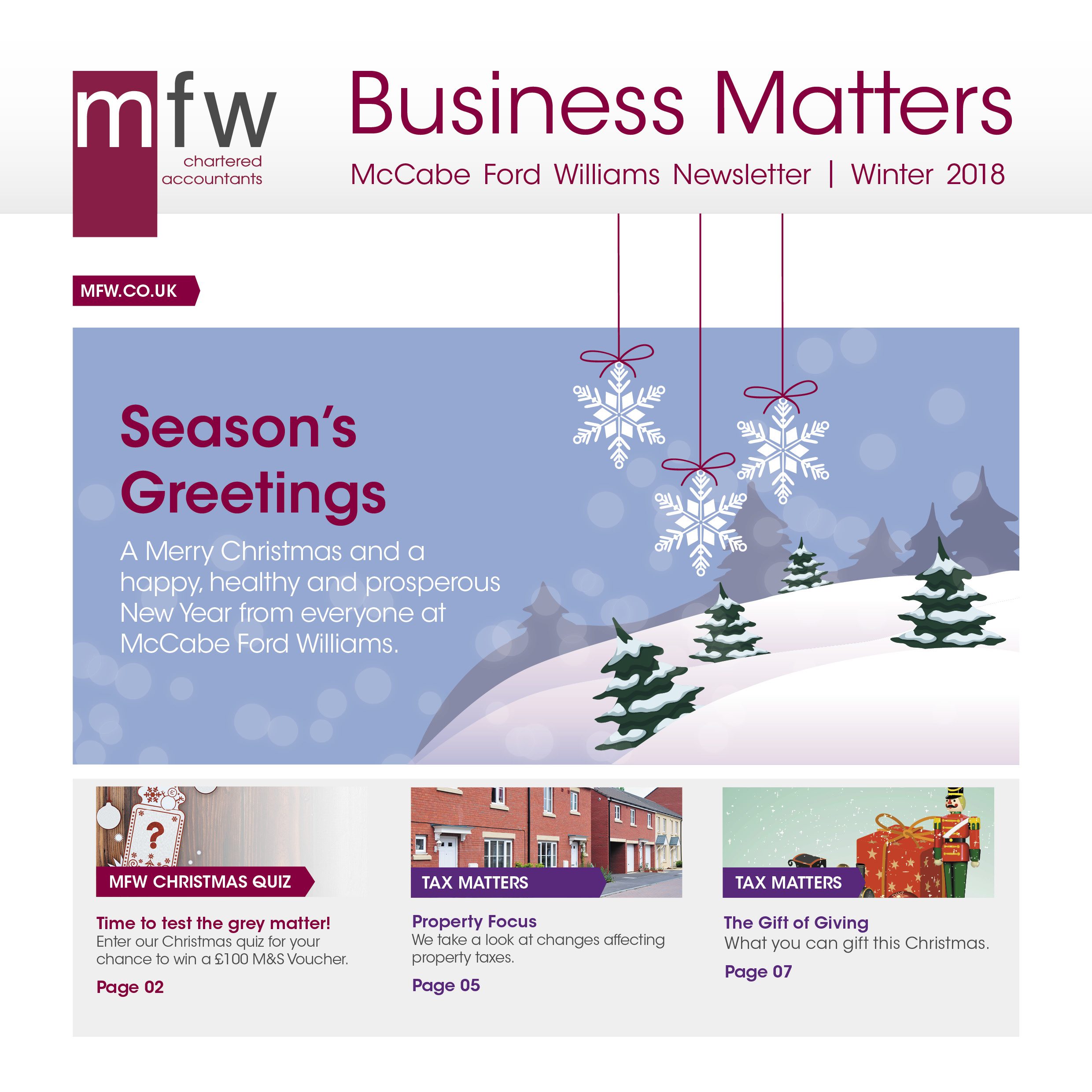 MFW Business Matters winter 2018